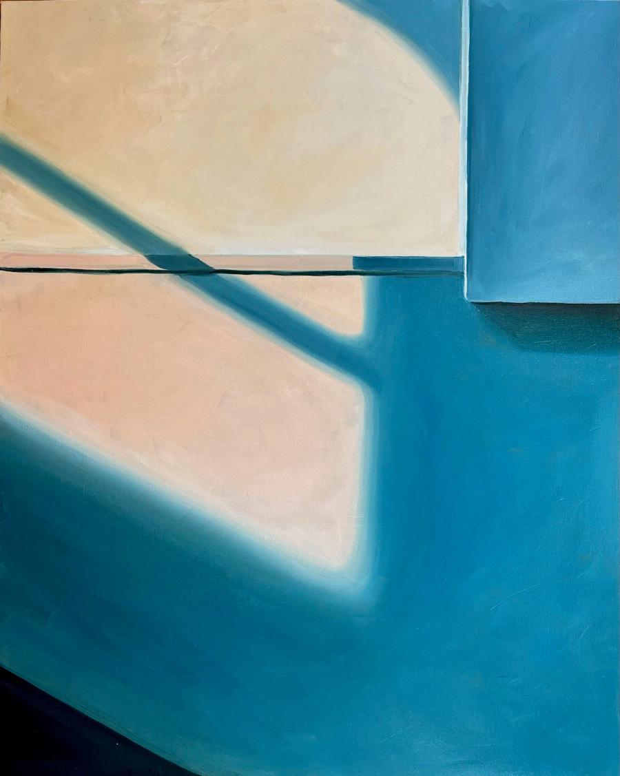 Stairwell to 4w by Mary Royall Wilgis