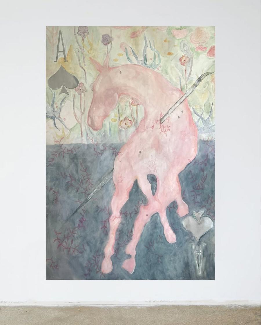 Red horse by Dora Lybak