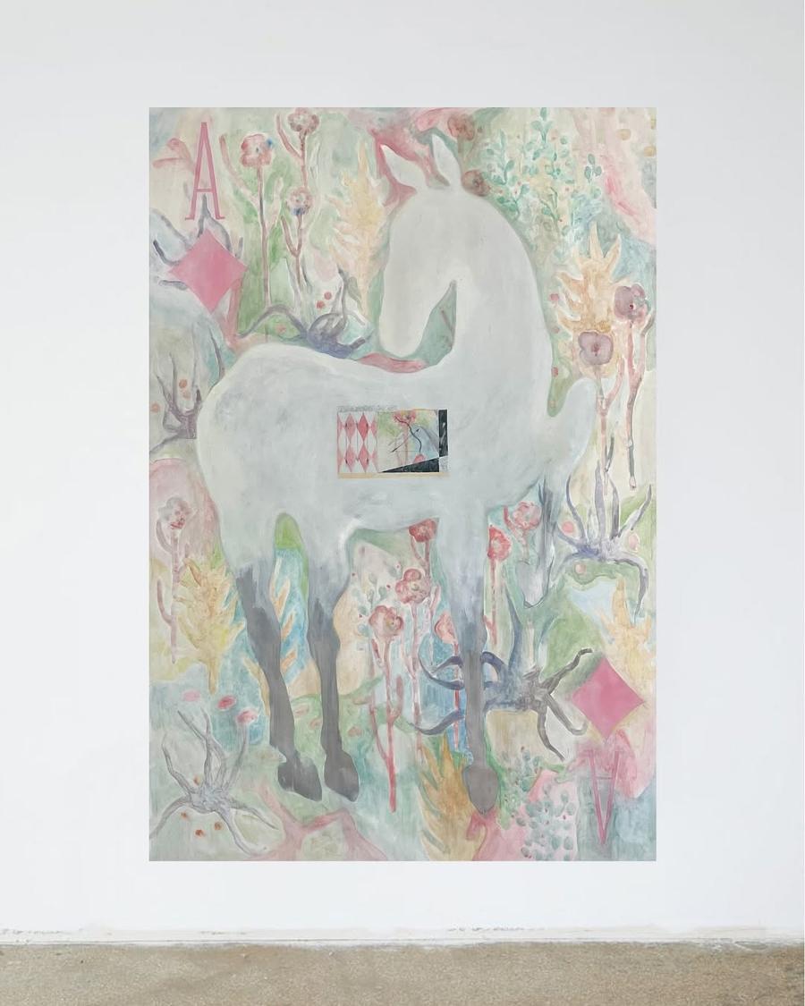 White horse by Dora Lybak