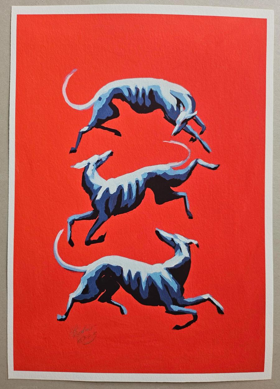 Sighthound Trio 4 by Sylvie Baker