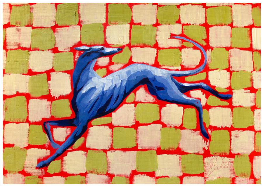 Chequered Hound by Sylvie Baker