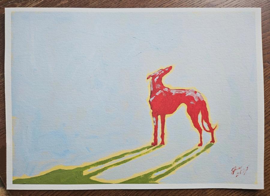 Sighthound in the Sun 2 by Sylvie Baker