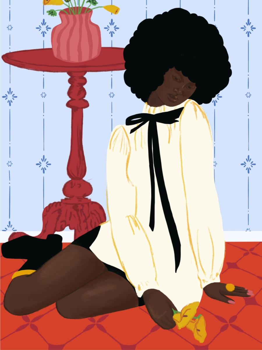 A Resting Woman by Uzo Njoku
