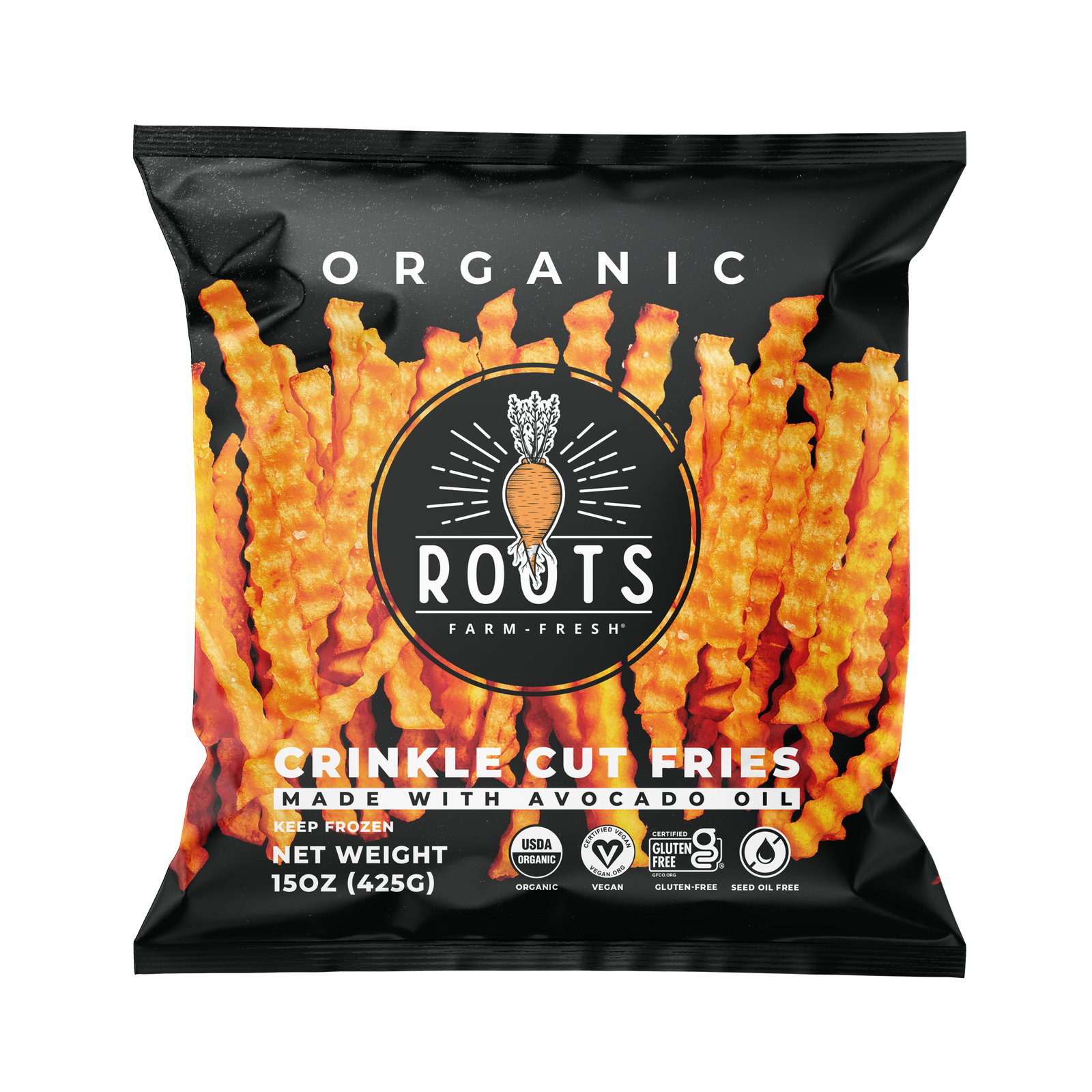 Seed Oil Free Crinkle Fries by Roots Farm Fresh
