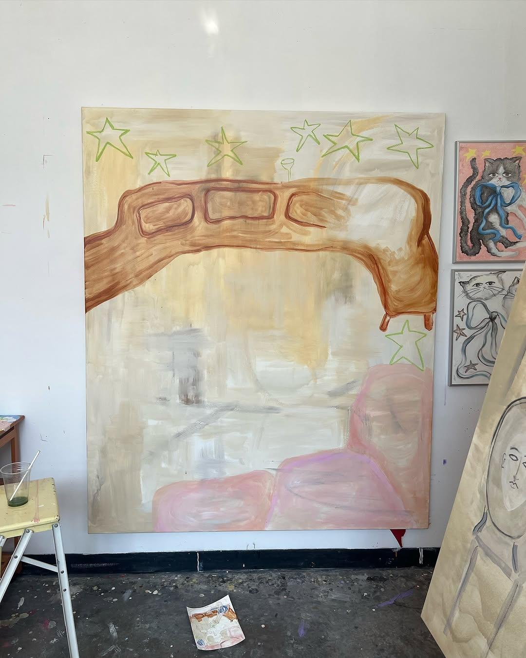 Hot summer nights in the studio — Process scene by Taylor Quitara