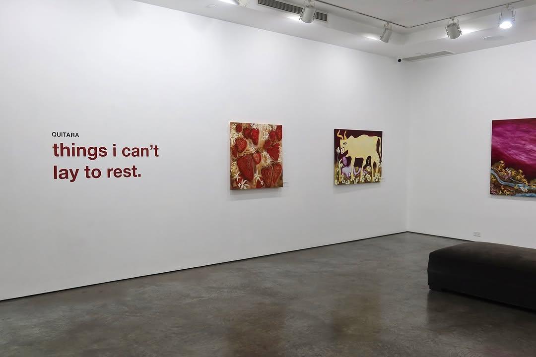 things i can’t lay to rest at Detour Gallery — Exhibition scene by Taylor Quitara