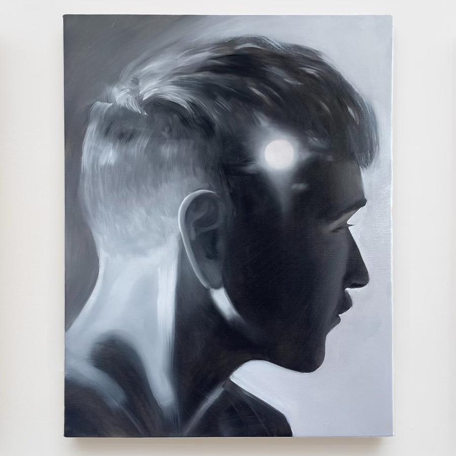 10,845 Days (Self Portrait with Full Moon) by Caleb Hahne Quintana, 2022