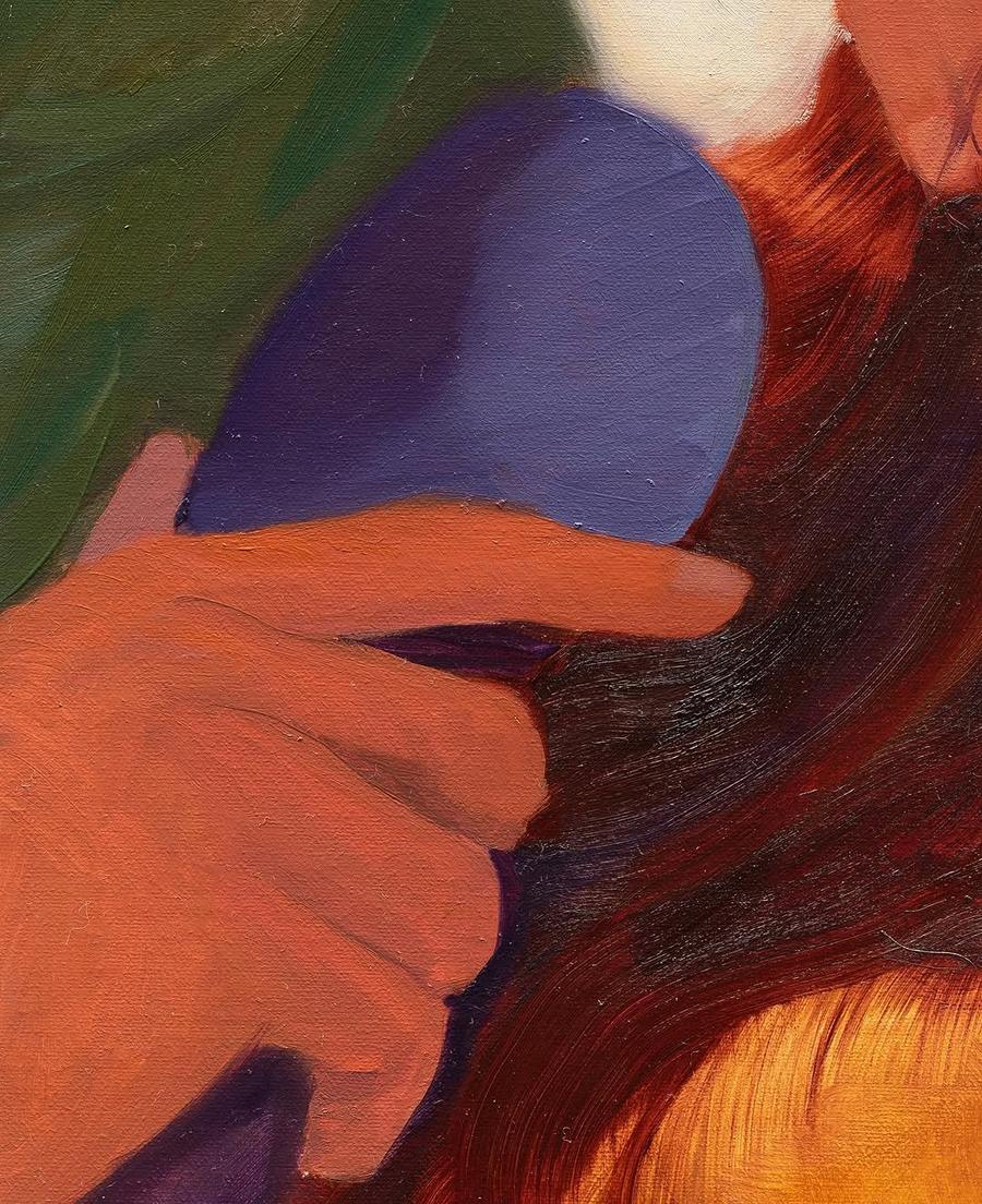 Brushing My Mothers Hair by Caleb Hahne Quintana, 2022